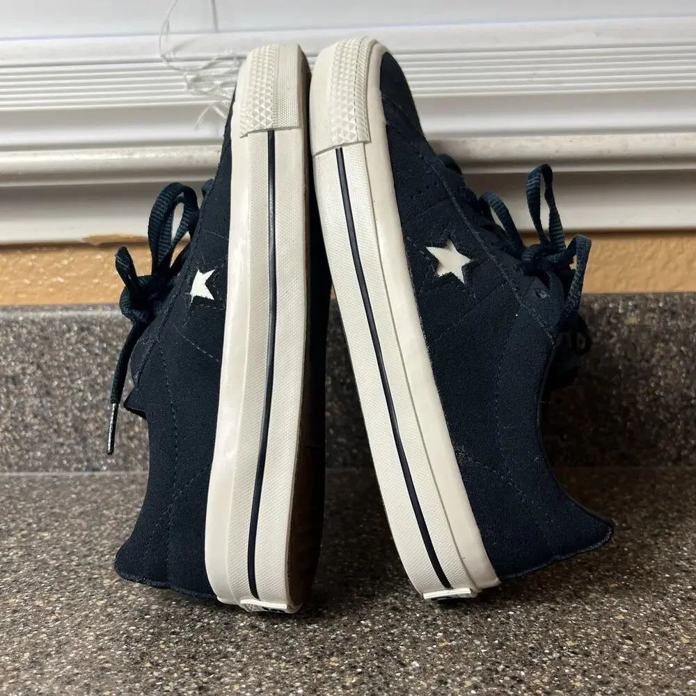 Converse One Star PRO Womens 5 Blue Suede Sneaker Lace Up Low Skate Shoe Men 3.5 - Picture 5 of 11